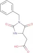 2-(1-Benzyl-2,5-dioxoimidazolidin-4-yl)acetic acid