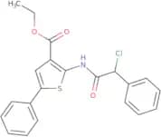 Ethyl 2-(2-chloro-2-phenylacetamido)-5-phenylthiophene-3-carboxylate