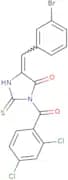 5-[(3-Bromophenyl)methylidene]-3-(2,4-dichlorobenzoyl)-2-sulfanylideneimidazolidin-4-one