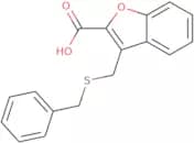 3-[(Benzylsulfanyl)methyl]-1-benzofuran-2-carboxylic acid