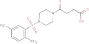 4-[4-(2,5-Dimethylbenzenesulfonyl)piperazin-1-yl]-4-oxobutanoic acid