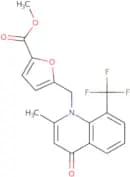 Methyl 5-((2-methyl-4-oxo-8-(trifluoromethyl)quinolin-1(4H)-yl)methyl)furan-2-carboxylate