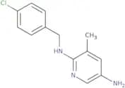 N2-[(4-Chlorophenyl)methyl]-3-methylpyridine-2,5-diamine