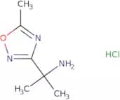 2-(5-Methyl-1,2,4-oxadiazol-3-yl)propan-2-amine hydrochloride