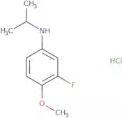 3-Fluoro-4-methoxy-N-(propan-2-yl)aniline hydrochloride