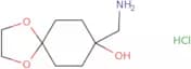 8-(aminomethyl)-1,4-dioxaspiro[4.5]decan-8-ol hydrochloride