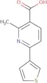 2-Methyl-6-(thiophen-3-yl)pyridine-3-carboxylic acid