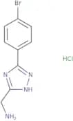 [3-(4-Bromophenyl)-1H-1,2,4-triazol-5-yl]methanamine hydrochloride