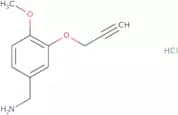 [4-Methoxy-3-(prop-2-yn-1-yloxy)phenyl]methanamine hydrochloride
