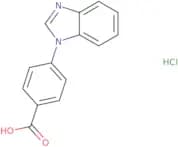 4-(1H-1,3-Benzodiazol-1-yl)benzoic acid hydrochloride