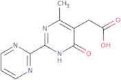 2-[6-Methyl-4-oxo-2-(pyrimidin-2-yl)-1,4-dihydropyrimidin-5-yl]acetic acid