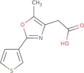 2-[5-Methyl-2-(thiophen-3-yl)-1,3-oxazol-4-yl]acetic acid