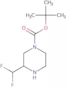 tert-butyl 3-(difluoromethyl)piperazine-1-carboxylate