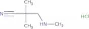 2,2-Dimethyl-3-(methylamino)propanenitrile hydrochloride
