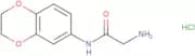 2-Amino-N-(2,3-dihydro-1,4-benzodioxin-6-yl)acetamide hydrochloride