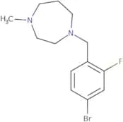 1-[(4-Bromo-2-fluorophenyl)methyl]-4-methyl-1,4-diazepane