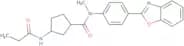 (1R,3S)-N-[4-(1,3-Benzoxazol-2-yl)phenyl]-N-methyl-3-propanamidocyclopentane-1-carboxamide
