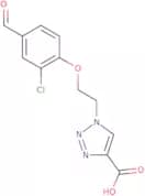 1-[2-(2-Chloro-4-formylphenoxy)ethyl]-1H-1,2,3-triazole-4-carboxylic acid