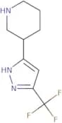 3-[5-(Trifluoromethyl)-1H-pyrazol-3-yl]piperidine