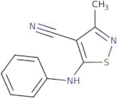 3-Methyl-5-(phenylamino)-1,2-thiazole-4-carbonitrile