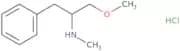 (1-Methoxy-3-phenylpropan-2-yl)(methyl)amine hydrochloride