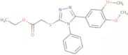 Ethyl 2-{[5-(3,4-dimethoxyphenyl)-4-phenyl-4H-1,2,4-triazol-3-yl]sulfanyl}acetate