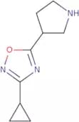 3-Cyclopropyl-5-(pyrrolidin-3-yl)-1,2,4-oxadiazole