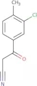 3-(3-Chloro-4-methylphenyl)-3-oxopropanenitrile