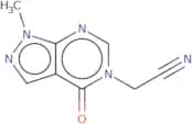 2-{1-Methyl-4-oxo-1H,4H,5H-pyrazolo[3,4-d]pyrimidin-5-yl}acetonitrile