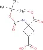 (1S,3S)-3-{[(tert-Butoxy)carbonyl]amino}-3-(methoxycarbonyl)cyclobutane-1-carboxylic acid