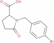 1-[(4-Bromophenyl)methyl]-5-oxopyrrolidine-2-carboxylic acid