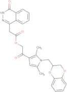 2-{1-[(2,3-Dihydro-1,4-benzodioxin-2-yl)methyl]-2,5-dimethyl-1H-pyrrol-3-yl}-2-oxoethyl 2-(4-oxo-3…