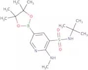 N-(tert-Butyl)-2-(methylamino)-5-(4,4,5,5-tetramethyl-1,3,2-dioxaborolan-2-yl)pyridine-3-sulfonami…