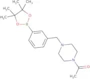 1-(4-{[3-(Tetramethyl-1,3,2-dioxaborolan-2-yl)phenyl]methyl}piperazin-1-yl)ethan-1-one