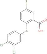 2-[(3,4-Dichlorophenyl)sulfanyl]-5-fluorobenzoic acid