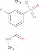 3-Chloro-2-methyl-5-(methylcarbamoyl)benzene-1-sulfonyl chloride