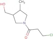 3-Chloro-1-(3-(hydroxymethyl)-4-methylpyrrolidin-1-yl)propan-1-one