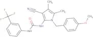 N-[3-Cyano-1-(4-methoxybenzyl)-4,5-dimethyl-1H-pyrrol-2-yl]-N'-[3-(trifluoromethyl)phenyl]urea