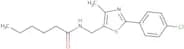 N-{[2-(4-Chlorophenyl)-4-methyl-1,3-thiazol-5-yl]methyl}hexanamide
