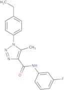 1-(4-Ethylphenyl)-N-(3-fluorophenyl)-5-methyl-1H-1,2,3-triazole-4-carboxamide