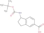 (S)-1-((tert-Butoxycarbonyl)amino)-2,3-dihydro-1H-indene-5-carboxylic acid