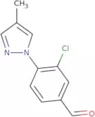 3-Chloro-4-(4-methyl-1H-pyrazol-1-yl)benzaldehyde