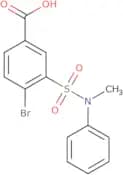 4-Bromo-3-[methyl(phenyl)sulfamoyl]benzoic acid