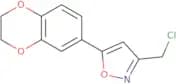 3-(Chloromethyl)-5-(2,3-dihydro-1,4-benzodioxin-6-yl)-1,2-oxazole