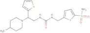 1-[2-(4-Methylpiperidin-1-yl)-2-(thiophen-2-yl)ethyl]-3-[(5-sulfamoylthiophen-2-yl)methyl]urea