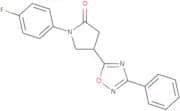 1-(4-Fluorophenyl)-4-(3-phenyl-1,2,4-oxadiazol-5-yl)pyrrolidin-2-one