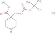 Methyl 4-({[(tert-butoxy)carbonyl]amino}methyl)piperidine-4-carboxylate hydrochloride