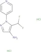 5-(Difluoromethyl)-1-(pyridin-4-yl)-1H-pyrazol-4-amine dihydrochloride