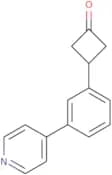 3-[3-(Pyridin-4-yl)phenyl]cyclobutan-1-one