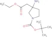 tert-Butyl 3-amino-3-(2-ethoxy-2-oxoethyl)pyrrolidine-1-carboxylate
